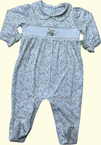 Macacão Smock Regador - Galhos Coloridos