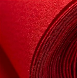 Tapete Carpete Forração Liso Colorido Venda por M² Decoração Eventos Automotivo Casamento Residencial (Vermelho Cereja)