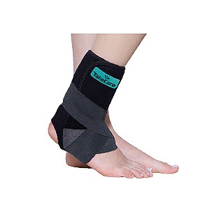 Tornozeleira Ajustável com Estabilizador TakeCare Preta