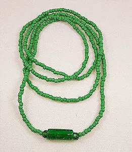 Guia de Proteção Verde (65 cm) - Oxóssi - Caboclos - Povo da Mata - Umbanda - Candomblé