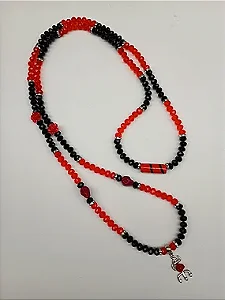 Guia em Cristal de Vidro (65 cm) - Pombo Gira - Umbanda - Candomblé - Quimbanda