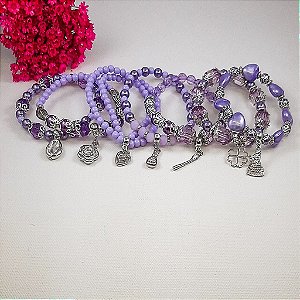 Pulseira de 7 Voltas para Nanã Buruquê Umbanda Candomblé