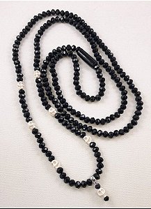 Guia Exu Caveira em Cristal Petro e Pedra Natural para Umbanda/Candomblé