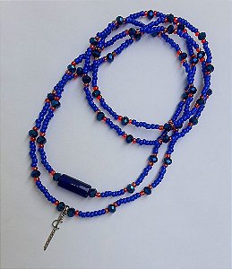 Guia Proteção Ogum Umbanda Candomblé Fio Conta 75cm