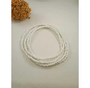 Guia de Proteção Umbanda Candomblé 60cm Colar Axé Branca e Variadas Cores Fio de Contas Artesanal Envio Imediato