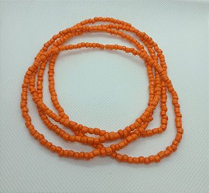 Guia de Proteção Fio de Contas Umbanda 60cm Colar Axé Branco Candomblé Artesanal SEM FIRMA