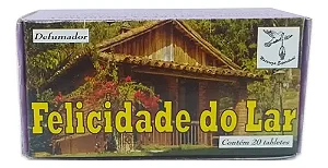 Defumador Natureza Espiritual Felicidade no Lar 20 Tabletes | Limpeza Energética, Harmonia, Paz e Boas Energias