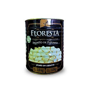 Palmito de Pupunha Picado Lata Floresta 1,8 kg