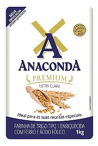 Farinha De Trigo Tipo 1 Anaconda Premium 1kg