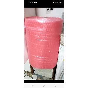 Plástico bolha Rosa, bobina de 50cm x 30metros , 50 micras muito resistente