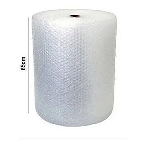 Plástico bolha 65cm x 100 metros
