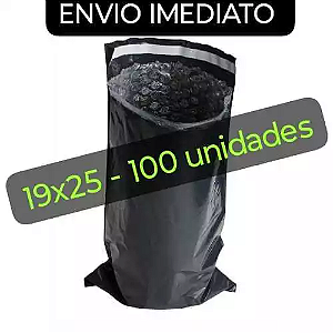 Envelope de segurança com bolhas 19x25 com 100 unidades Excelente qualidade e Envio Imediato.