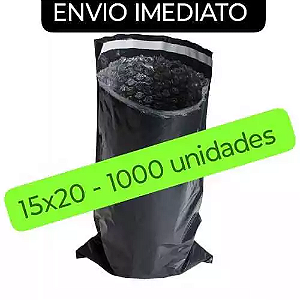Envelope de segurança 15x20 com bolha 1000 unidade, excelente qualidade e Envio Imediato.