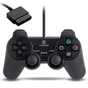 Controle Genérico Com Fio Para Playstation - PS1 / PS2