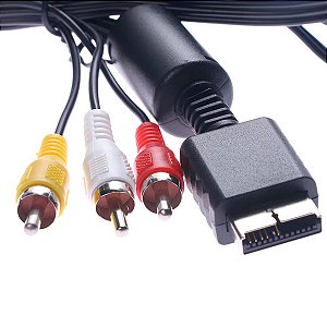 Cabo RCA Audio e Video Compatível Para PlayStation - PS1/PS2