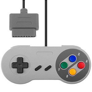 Controle Compatível Super Nintendo Famicon SNES Retrô