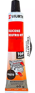 Silicone de alta temperatura WURTH - Preto 60g