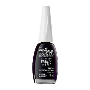 Esmalte Preto Intergaláctico Coleção Universo Paralelo 8ml - Colorama