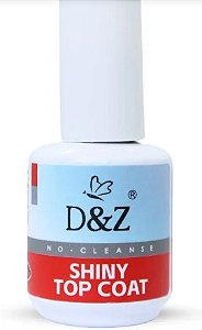 Esmalte em Gel Top Coat Shiny Alto Brilho Selante 15ml - D&Z