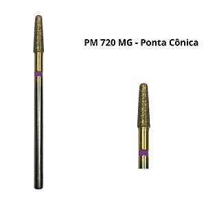 Broca Diamantada Maxi Gold Ponta Cônica PM 720 MG
