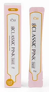 Gel Construtor para Unha Sache Classic Pink Hard 14g - Vólia
