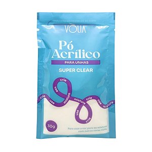 Pó Acrílico Sache Super Clear 30g - Vólia
