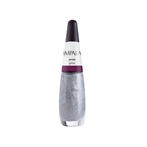 Esmalte Glitter Prata 7,5ml - Impala