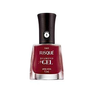 Esmalte Cremoso Amora Negra Coleção Diamond Gel 9,5ml - Risqué