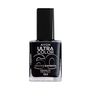 Esmalte Preto Total Coleção Ultra Color 9ml - Avon