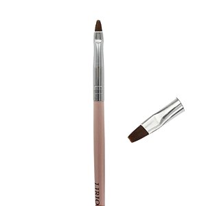 PINCEL LIRIO SIM #4 COR BRANCO/ROSA