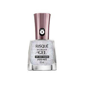 Esmalte Top Coat Paetê Coleção Diamond Gel - Risqué
