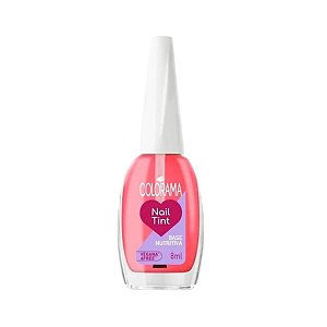 Base de Unha Nail Tint Nutritiva Rosa Translúcido 8ml - Colorama