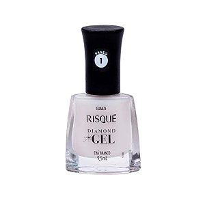 Esmalte Chá Branco Diamond Gel - Risqué