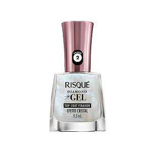 Esmalte Top Coat Cristal Diamong Gel - Risqué