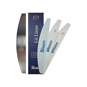 Kit Lixa Base Metálica com Buffer 120 + 180 - Bluwe