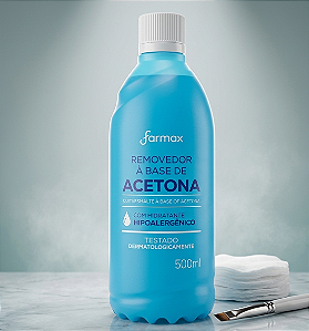 REMOVEDOR FARMAX COM ACETONA 500ML