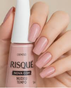Esmalte Risqué Cremoso Nudeu Tempo