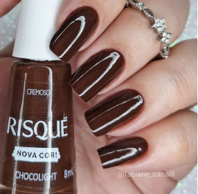 Esmalte Risque Cremoso Nova Cor Chocoligth