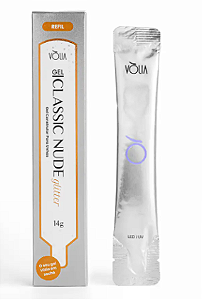 Gel Classic Nude Glitter – Sachê 14g