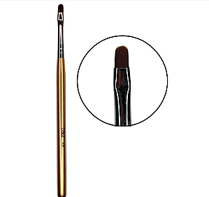 PINCEL GEL DOURADO LINGUA DE GATO D&Z - N°4