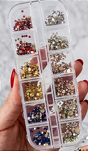 KIT SORTIDO DE STRASS PARA UNHAS REAL LOVE