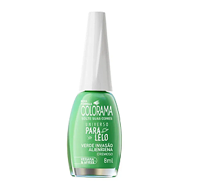 ESMALTE COLORAMA NU PARALELO VERDE INVASÃO ALIENIGENA