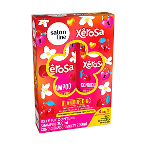 KIT SHAMPOO 300ML + CONDICIONADOR 200ML XEROSA GLAMOUR CHIC
