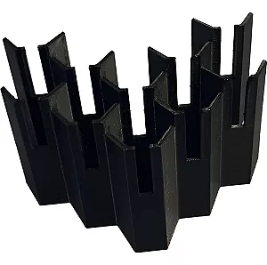 Suporte Expositor PRETO de Parede, Tintas Tatuagem 10 Tubos Tattoo