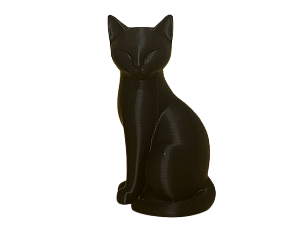 Escultura Gato 15cm Decoração de Interiores PRETO
