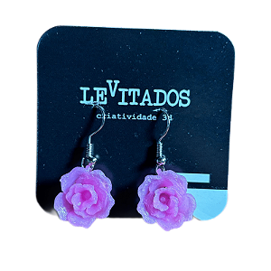 10 pares de Brincos Flor ROSA (ATACADO)