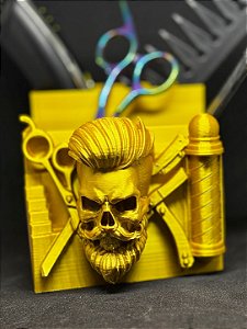 Organizador De Bancada Barbearia Suporte Maquina Tesoura