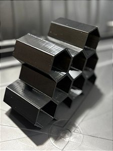Suporte Expositor Para Tintas De Tatuagem 7 Preto