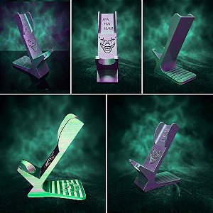 Suporte para Máquinas De tatuagem Tattoo - Verde e Ametista Coringa Joker