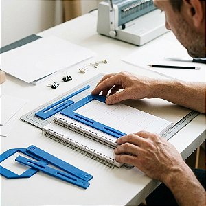 Kit Profissional de Réguas para Encadernação Precisão para Encadernação